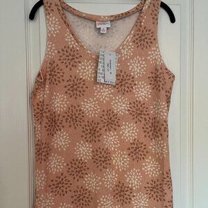 NEW LuLaRoe FARRAH Knit Tank Sleeveless Top Blouse Women's MEDIUM Pink LLR